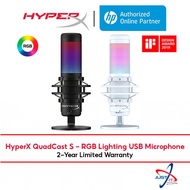 HYPERX QUADCAST S -  RGB LIGHTING USB MICROPHONE (BLACK/GREY [4P5P7AA] / WHITE/GREY [519P0AA] )
