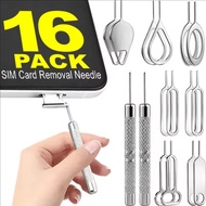 16PCS/SET - Sim Card Tray Removal Eject Pin Key Tool Metal Eject Sim Card