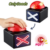 ONLYGOODS1 Game Answer Buzzer, ABS with Sound Light Red Game Buzzer, Sounding Toy Trivia Quiz Talent