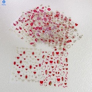 Nail Art Sticker Bow Heart Nail Decoration Stickers Valentines Day 【bluey】