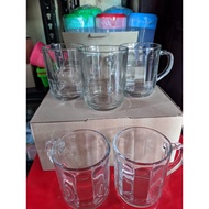 6 PCS HANDLE COFFEE CUPS GLASS CUPS