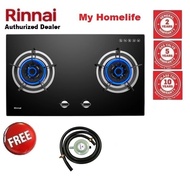 Rinnai RB-782G 2-Burner Flexi Hob Built-in Gas Hob (Glass)