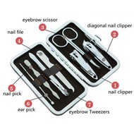 Ear nail care tool Set eyebrow pedicure manicure menipedi