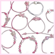 (Bundle 3/5/10pcs) Beaded Adjustable Bracelet for Souvenir, Gift, Friendship/Couple Keychain