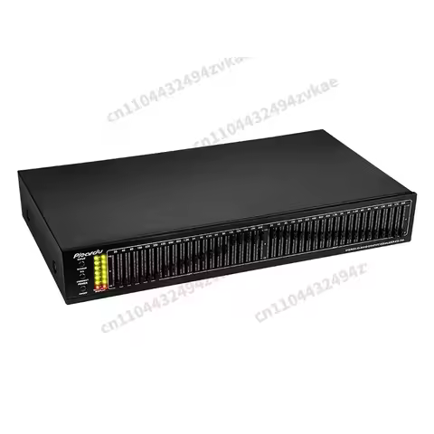 Dual 20 Segment Stereo Equalizer Amplifier Preamp EQ Tone Treble Midrange Bass 40-Band Equalizer Bui