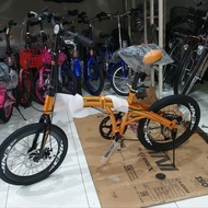 Produk Terbaik] Sepeda Lipat Genio By United F211 20 Inch 7 Speed Disc Brake