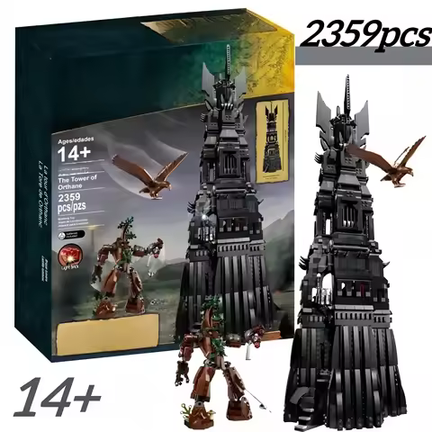 Hot Toys IN STOCK compatible 10237 The Tower of Orthanc 2359Pcs Building Blocks Bricks Educational T