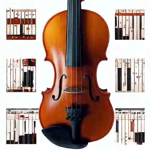 Violin Nature Spruce Wood 1/2 Maple Side With Case instrument de musique violines 4x4 professional v