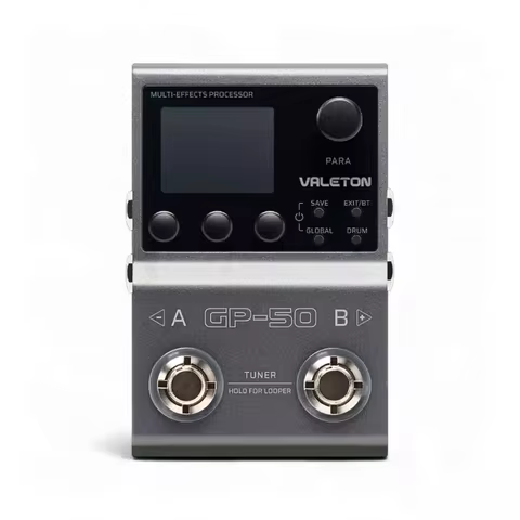 Valeton GP50 GP-50 Electric Guitar Bass Integrated Single Block Effect Device IR Box Analog Sound Ca
