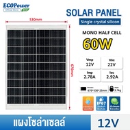 โมโนแผงเซลล์แสงอาทิตย์ 12V 15W-50W Monocrystalline แผงโซล่าเซลล์ solar panel แผง solar cell