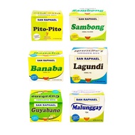 San Raphael Tea Lagundi Banaba Pito Pito Guyabano Malunggay Sambong Ampalaya Brown Rice 10 Tea Bags