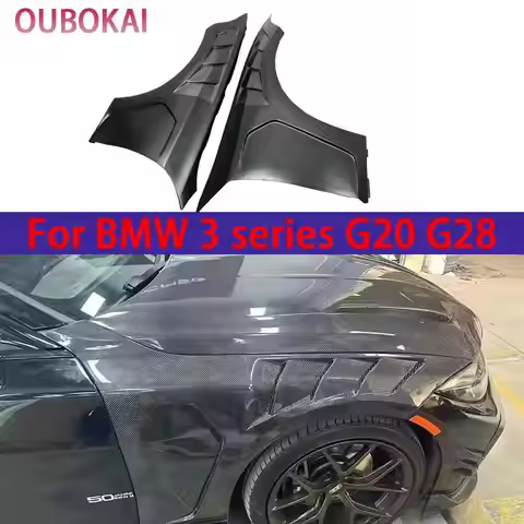 For BMW 3 series G20 G28 Carbon Fiber Fender Bumper Retrofit the replacement Openings leaf plate Car