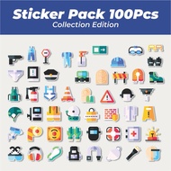 HP Hot Stickers Job Safety Stickers Cute Waterproof Adhesive Stickers Waterproof Sticker Decals for 
