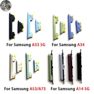 NC Power button + Volume Button Key Housing Side Button Ribbon For Samsung A33 A34 A53 5G Power Butt