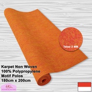 Karpet non woven lantai brudu bludru polos alas kasur duduk masjid mesjid mushola pameran panggung 1