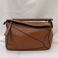 LOEWE  BAG PUZZLE EDGE SMALL BROWN