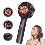 Red Light Vibration Head Massage Comb Electric Massage Comb Oil Applicator Nourishing Scalp Brush Ha