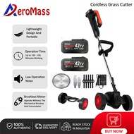 AEROMASS 1800W Powerful Electric Grass Trimmer Grass Cutter Machine Adjustable Lawn Mower Home Push Lawnmower