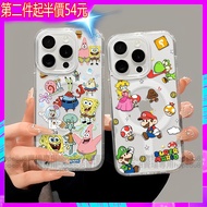 Mario Super Mario SpongeBob SquarePants Magnetic Case Shock-resistant Case Suitable for iphone 16 15