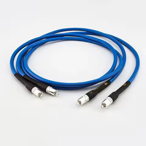 Clear Light RCA Interconnect Audio Cable With Cardas Silver Plated RCA Male Plug HIFI Audio RCA Cabl