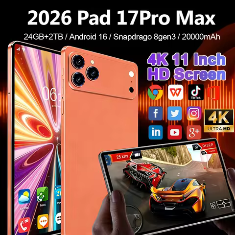 2026 NEW IPad 17 Pro Max 11.6 Inch Global Edition Original Tablet 24GB 2T Android16 Snapdrago 8gen3 