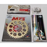 415-122L CREVON CHAIN, 183 & RXZ 415 SPROCKET (CHAIN+SPROCKET) SPROCKET SET