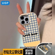 เคสโทรศัพท์ซิลิโคนลายสก็อตสไตล์เกาหลีสำหรับ Apple 17Promax 16 15Pro 14 13Max สำหรับผู้หญิง ดีไซน์ที่