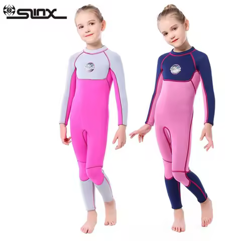SLINX Kids New 3MM Neoprene UV Protection Wetsuit Children's Diving Suit One Piece Swimsuit for Snor