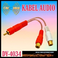 Kabel Y RCA kabel 1 jack Male to 2 Female