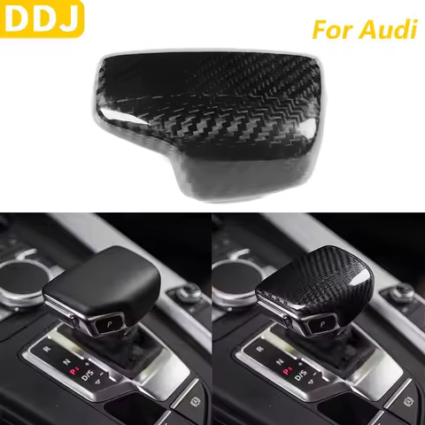 For Audi A4 B9 S4 B9 8W RS4 B9 A5 F5 S5 B9 RS5 B9 Q5 FY Q7 4M Real Dry Carbon Fiber Gear Shift Konb 