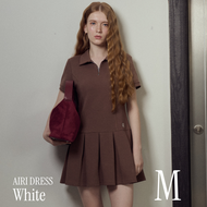 chuuchop(S-2XL) Airi Dress เดรสคอปกกระโปรงทรงพลีท(C8456)