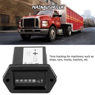 MAINAUSHUI6K Engine Hour Meter, DC 12-36V Hour Meter Timer, Universal Timer Engine Hour Gauge Car
