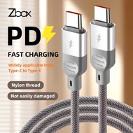 Zbox C To C Fast Charging 66W Braided Anti-BreakX2 - Zbox Branded Data Cable 66W 3A Quick ChargingX2