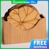 Pretty Coaster Bamboo Coaster Set Tea Coaster