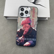 anime Comic characters electroplating hot silver Phone Case For iPhone 15 Pro Max 14 ProMax 13 12 12Pro 11 Shockproof Phone soft border hard case Mobile phone protective case black