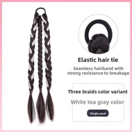 JUZITING | Colorful Dyed Braids High Ponytail Boxing Braids Low French Braids Long Braids Natural Sy