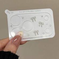 Cute 3D Bow Crystal Transparent Camera Lens Protector Film, Suitable For IPhone 17 Pro Max/17 Pro, G