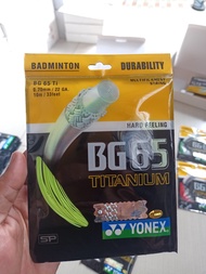 Senar Raket Badminton Yonex BG 65 BG65 Titanium - Yellow
