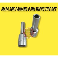 MATA 8MM LONG WIPRO DEEP SOCKET 8MM LONG SOCKET 8MM LONG SOCKET WRENCH