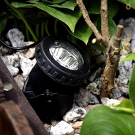 COSH Lixada Solar Powered Super Bright 2 Underwater Lamps 12 LEDs Light Sensor Projector Light Garden Pool Pond Yard Submersible Spotlight Outdoor Landscape Lighting Use Warm White