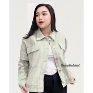 Jacket Corduroy Wanita Cotton Premium Button Gold