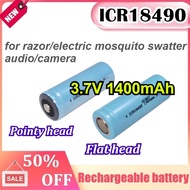 2pcs Lot 3.7V 1400mAh ICR18490 Rechargeable Lithium Battery High Capacity Replacement for 18490 1850