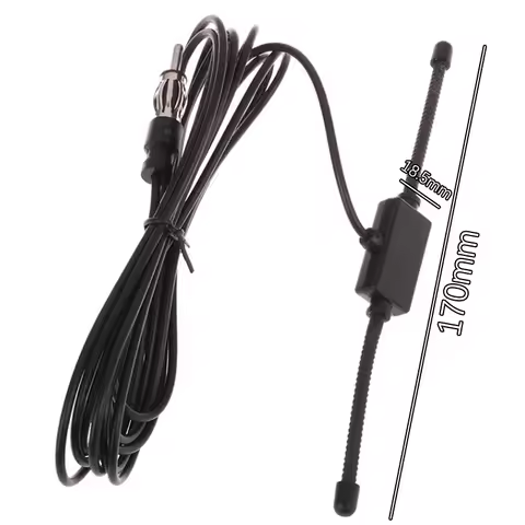 1pc Car Windshield AM FM Radio Antenna Signal Amplifier Car Dipole Antenna Boat Stereo AM FM Glass A