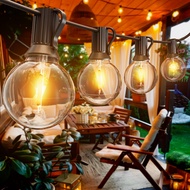 G40 solar bulb light outdoor waterproof string lights outdoor light solar christmas light garden