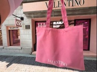 包郵**Valentino beauty 上海展覽贈品粉紅tote bag