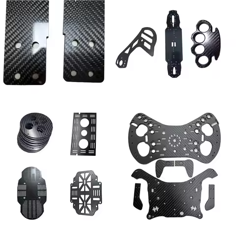 Customized Carbon Fiber CNC Cutting Plate Service DIY Carbon Fiber Sheet Plate CNC Machining Carbon