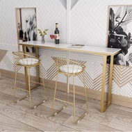 Marble Bar Table bar chair Dining Table Leaning Wall Table Cafe Shop high footed table