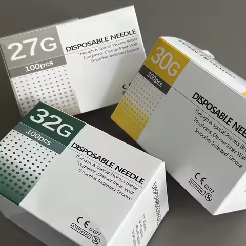 Small Painless Needle 30G 31G 32G 34G 4mm Sterile Packged Superfine needle for Teeth Irrigation Eyel