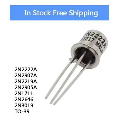 5Piece 2N2222A 2N2907A 2N2219A 2N2905A 2N1711 2N2646 2N3019 TO-39 Gold Sealed Transistor Wholesale