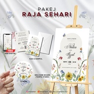 Pakej Raja Sehari | Pakej Kad Kahwin - Kad - Welcome Board - Sticker